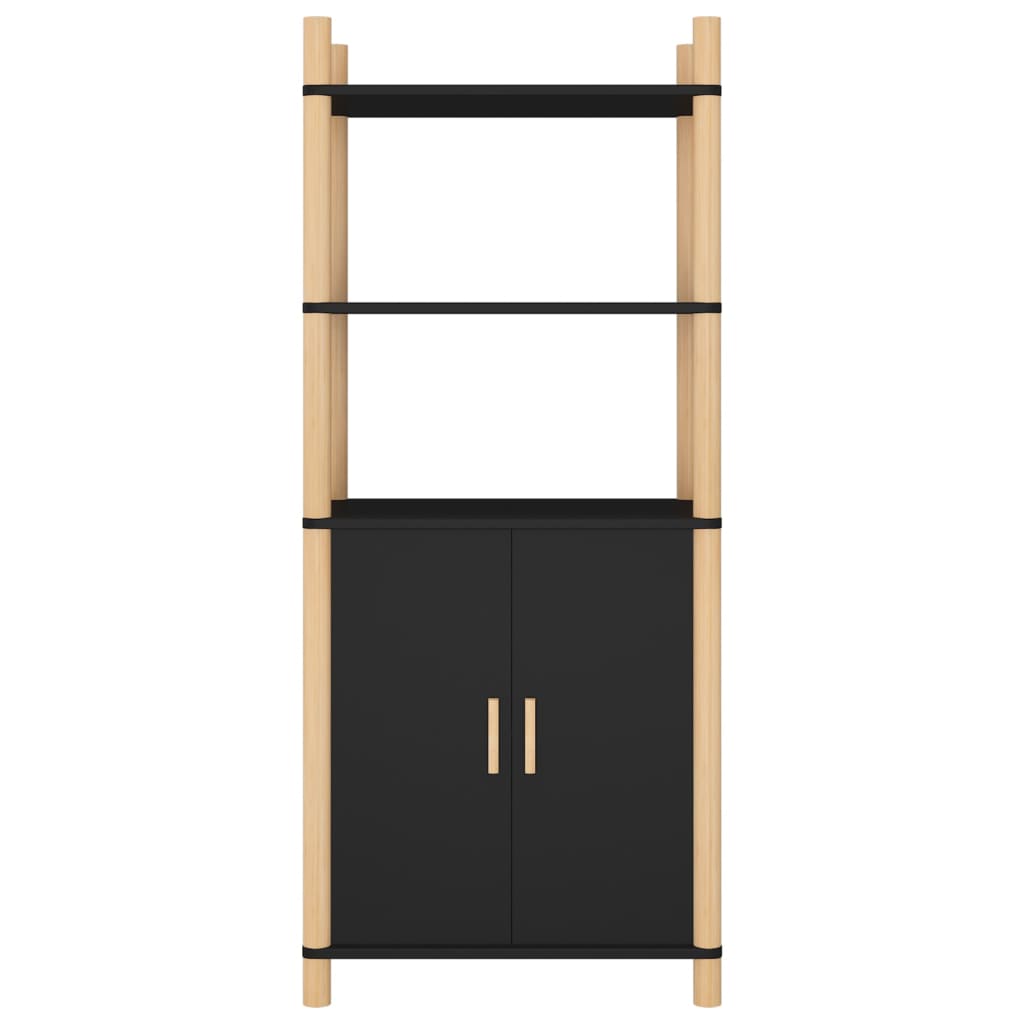 vidaXL Buffet haut noir 60x40x141 cm Bois d'ingénierie