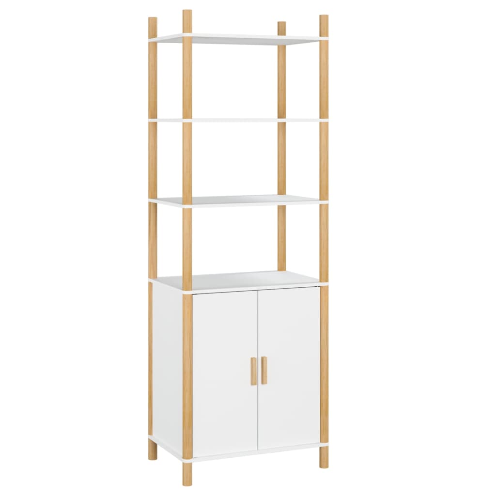 vidaXL Highboard blanc 60x40x173 cm en bois d'ingénierie