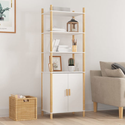 vidaXL Highboard blanc 60x40x173 cm en bois d'ingénierie