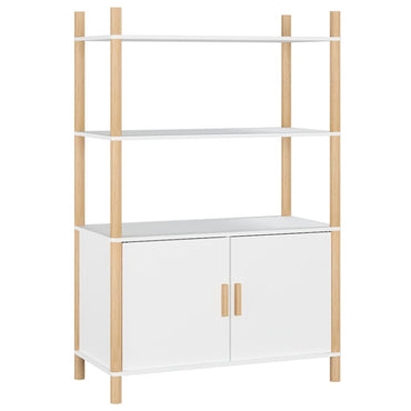 vidaXL Highboard blanc 80x40x121 cm en bois d'ingénierie