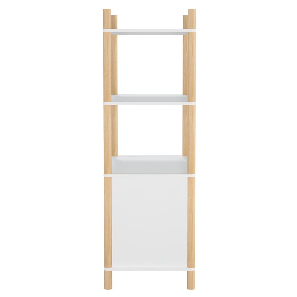 vidaXL Highboard blanc 80x40x121 cm en bois d'ingénierie