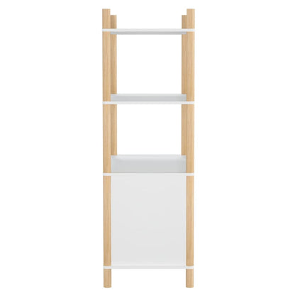 vidaXL Highboard blanc 80x40x121 cm en bois d'ingénierie