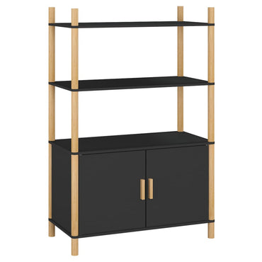 vidaXL Buffet haut noir 80x40x121 cm Aggloméré