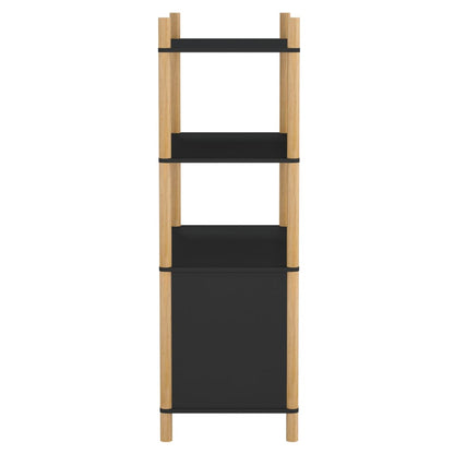 vidaXL Highboard Schwarz 80x40x121 cm Holzwerkstoff