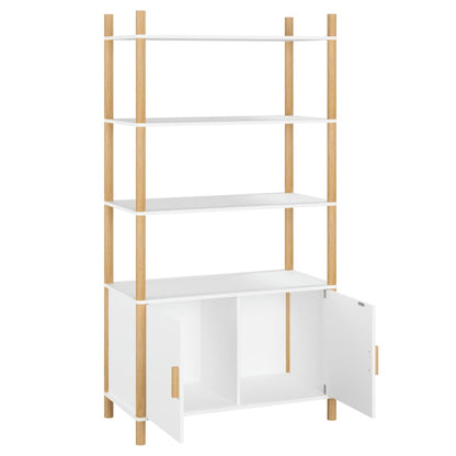vidaXL Highboard Weiß 80x40x153 cm Holzwerkstoff