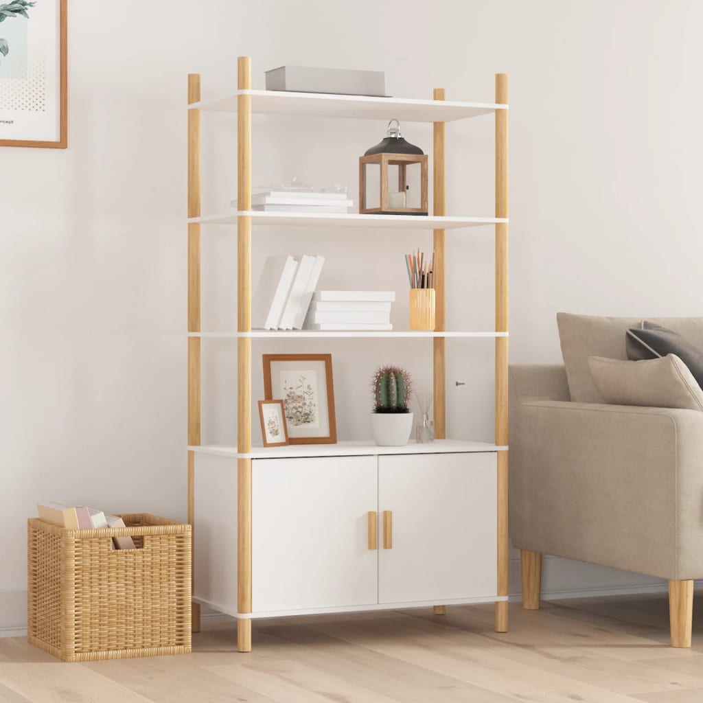 vidaXL Highboard Weiß 80x40x153 cm Holzwerkstoff