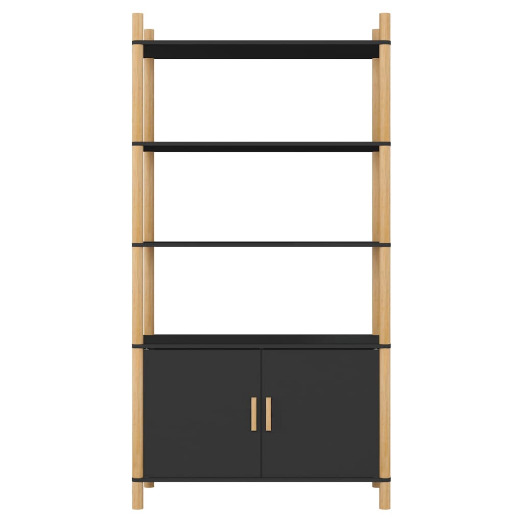 vidaXL Highboard Schwarz 80x40x153 cm Holzwerkstoff