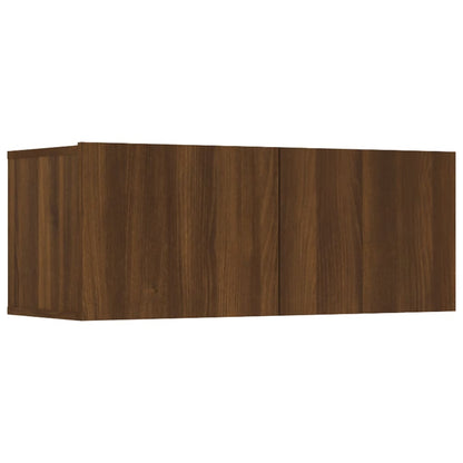 vidaXL Meubles TV 4 pcs Chêne marron 80x30x30 cm Bois d'ingénierie