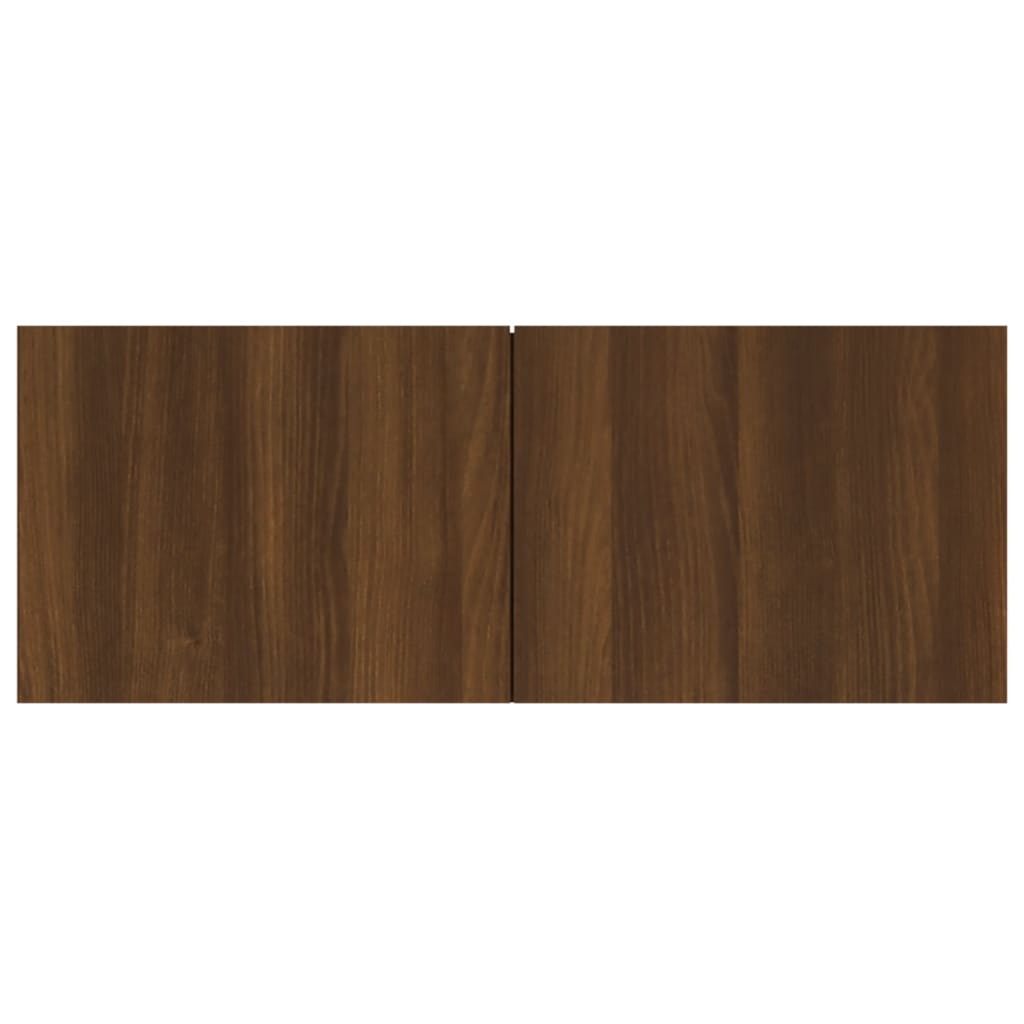 vidaXL Meubles TV 4 pcs Chêne marron 80x30x30 cm Bois d'ingénierie