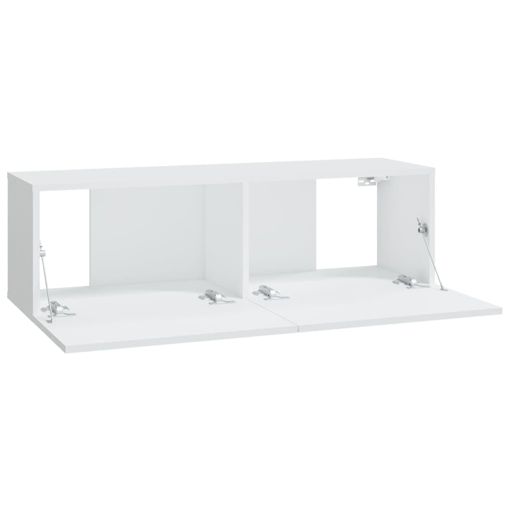 vidaXL Meubles TV muraux 4 pcs Blanc 100x30x30 cm