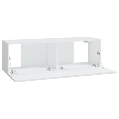 vidaXL Meubles TV muraux 4 pcs Blanc 100x30x30 cm