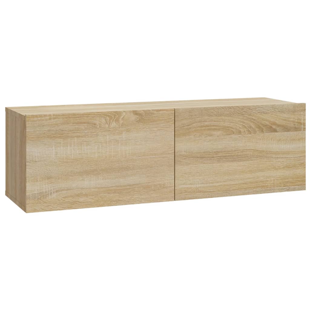 vidaXL Meubles TV muraux 4 pcs Chêne Sonoma 100x30x30 cm