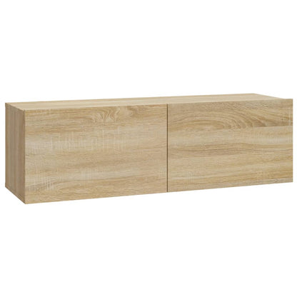 vidaXL Meubles TV muraux 4 pcs Chêne Sonoma 100x30x30 cm