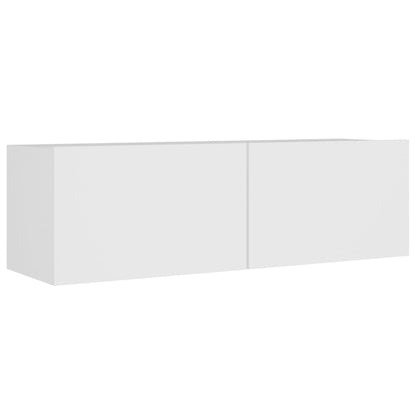 vidaXL Ensemble de 4 meubles TV Blanc Bois d'ingénierie