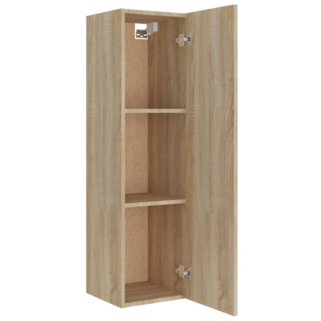 vidaXL Meuble TV 4 pcs Aggloméré Chêne Sonoma