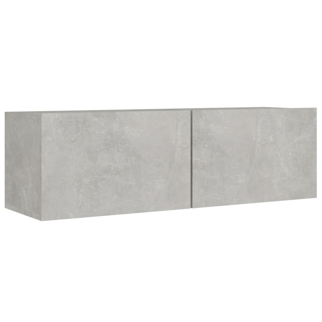 vidaXL Meuble TV 8 pcs Gris béton Aggloméré