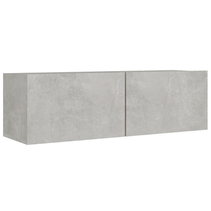 vidaXL Meuble TV 8 pcs Gris béton Aggloméré
