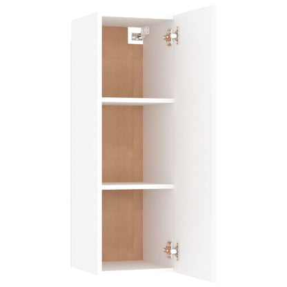 vidaXL Meuble TV, 8 pcs, Blanc, Bois d'ingénierie