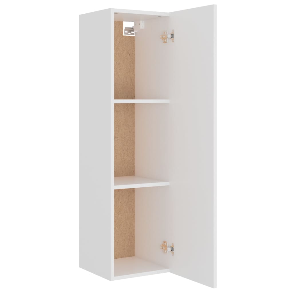 vidaXL Meuble TV, 8 pcs, Blanc, Bois d'ingénierie