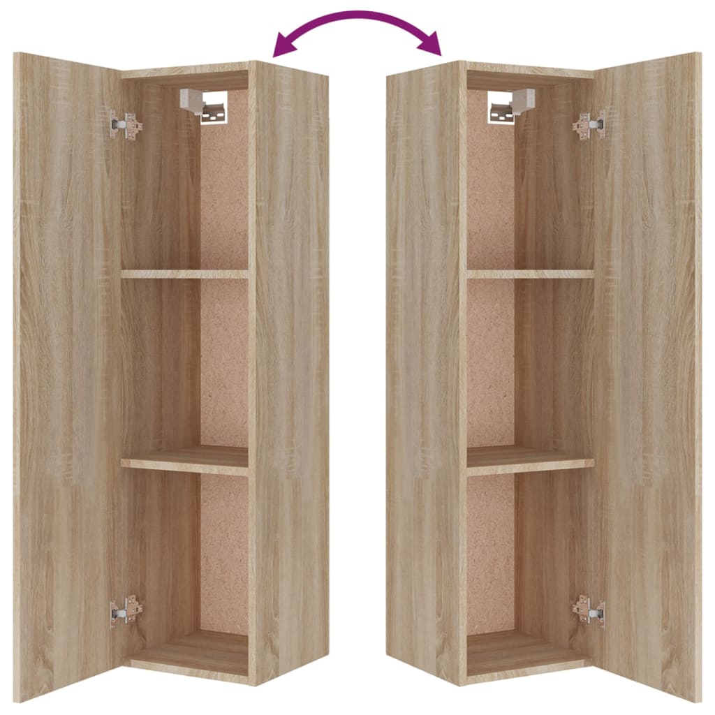 vidaXL Ensemble de 8 meubles TV Chêne Sonoma Bois d'ingénierie