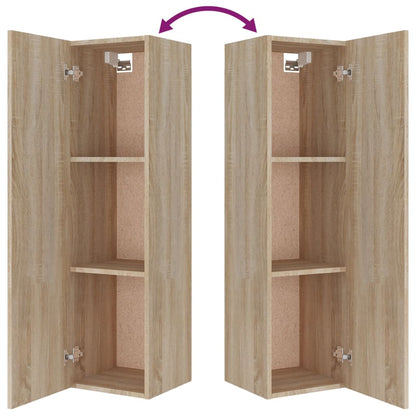 vidaXL Ensemble de 8 meubles TV Chêne Sonoma Bois d'ingénierie