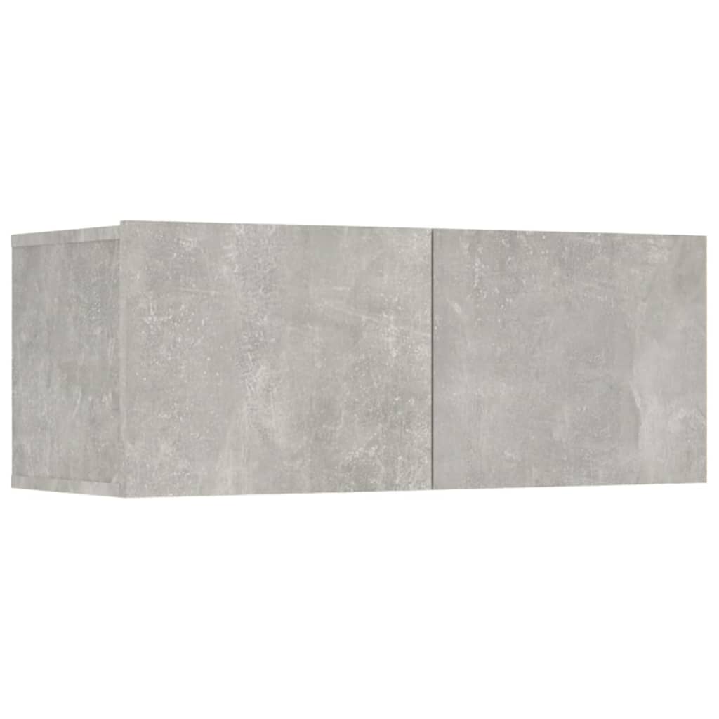 vidaXL Ensemble de 6 meubles TV gris béton, bois d'ingénierie