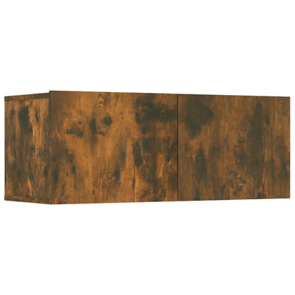 vidaXL Meuble TV, 6 pcs, Chêne fumé, Bois d'ingénierie