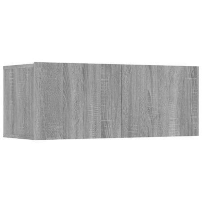 vidaXL Meuble TV, 6 pcs, gris Sonoma, aggloméré