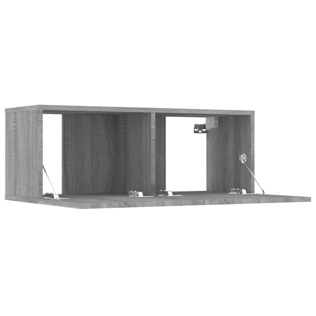 vidaXL Meuble TV, 6 pcs, gris Sonoma, aggloméré