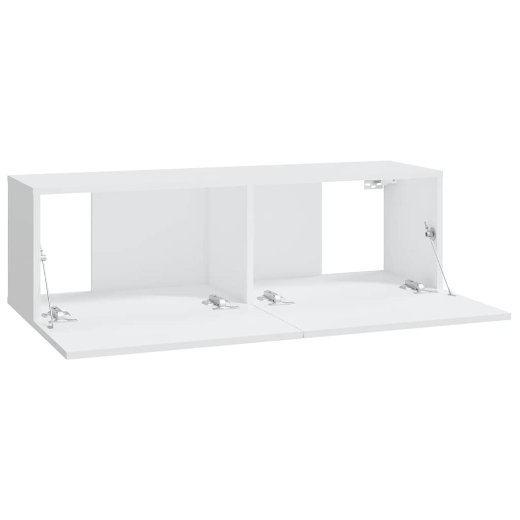 vidaXL Meuble TV 6 pièces blanc en bois d'ingénierie
