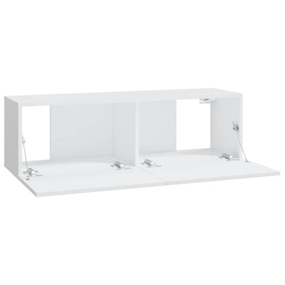 vidaXL Meuble TV 6 pièces blanc en bois d'ingénierie
