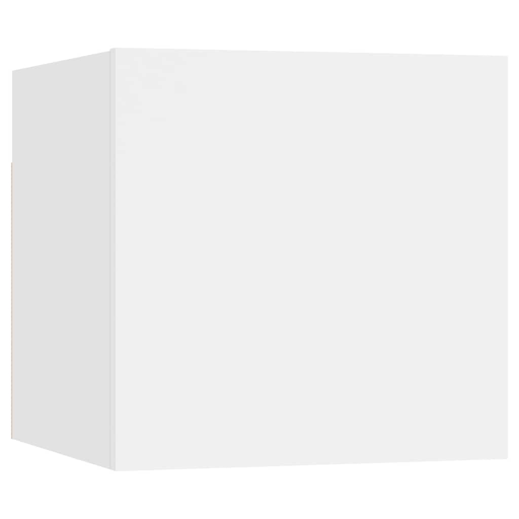 vidaXL Meuble TV 6 pièces blanc en bois d'ingénierie