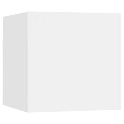 vidaXL Meuble TV 6 pièces blanc en bois d'ingénierie