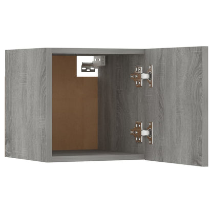 vidaXL Meuble TV, 6 pcs, gris Sonoma, aggloméré