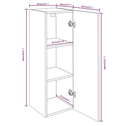 vidaXL Ensemble de 8 meubles TV Chêne Sonoma Bois d'ingénierie