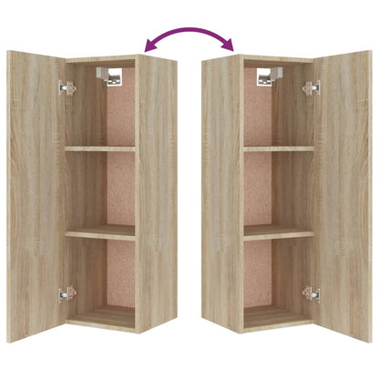vidaXL Ensemble de 8 meubles TV Chêne Sonoma Bois d'ingénierie