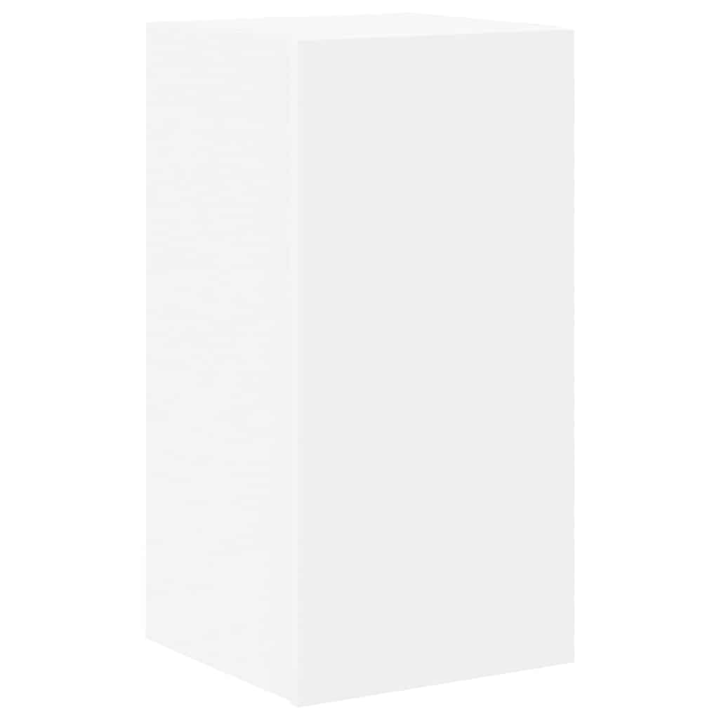 vidaXL Meuble TV avec 7 éléments Bois d'ingénierie Blanc