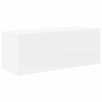 vidaXL Meuble TV avec 7 éléments Bois d'ingénierie Blanc