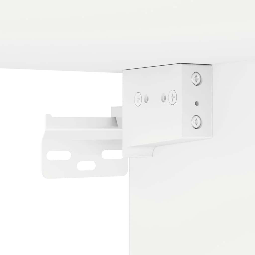 vidaXL Meuble TV avec 7 éléments Bois d'ingénierie Blanc