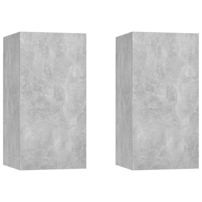 vidaXL Meuble TV 4 pcs Gris béton Aggloméré