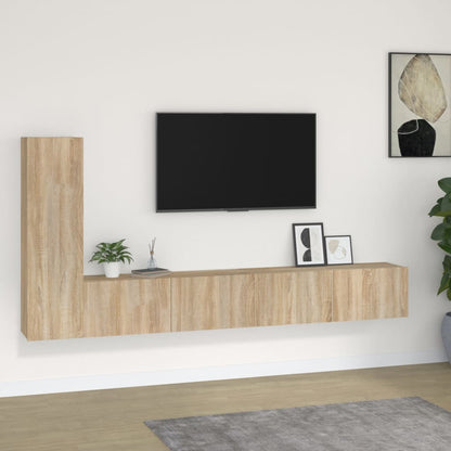 vidaXL Ensemble de 3 meubles TV chêne Sonoma en aggloméré