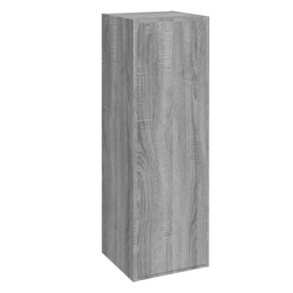 vidaXL Meuble TV, 4 pcs, Gris sonoma, Bois d'ingénierie
