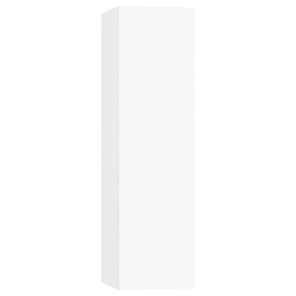 vidaXL 6-tlg. TV-Schrank-Set Weiß Holzwerkstoff