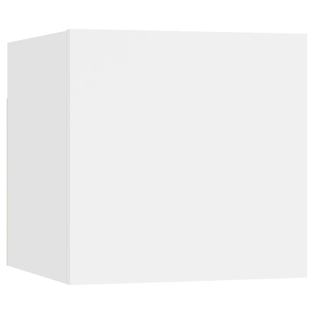 vidaXL Meuble TV 6 pièces blanc en bois d'ingénierie
