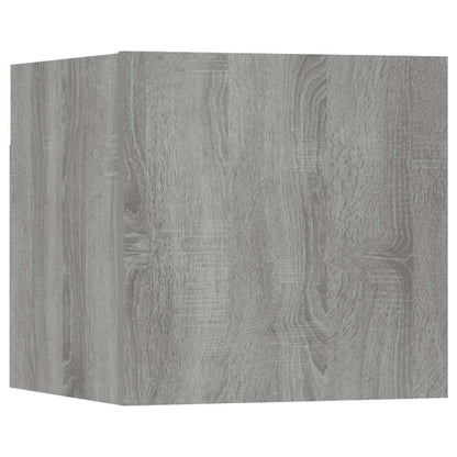 vidaXL Meuble TV, 6 pcs, gris Sonoma, aggloméré