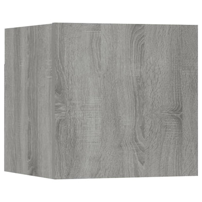 vidaXL Meuble TV, 6 pcs, gris Sonoma, aggloméré