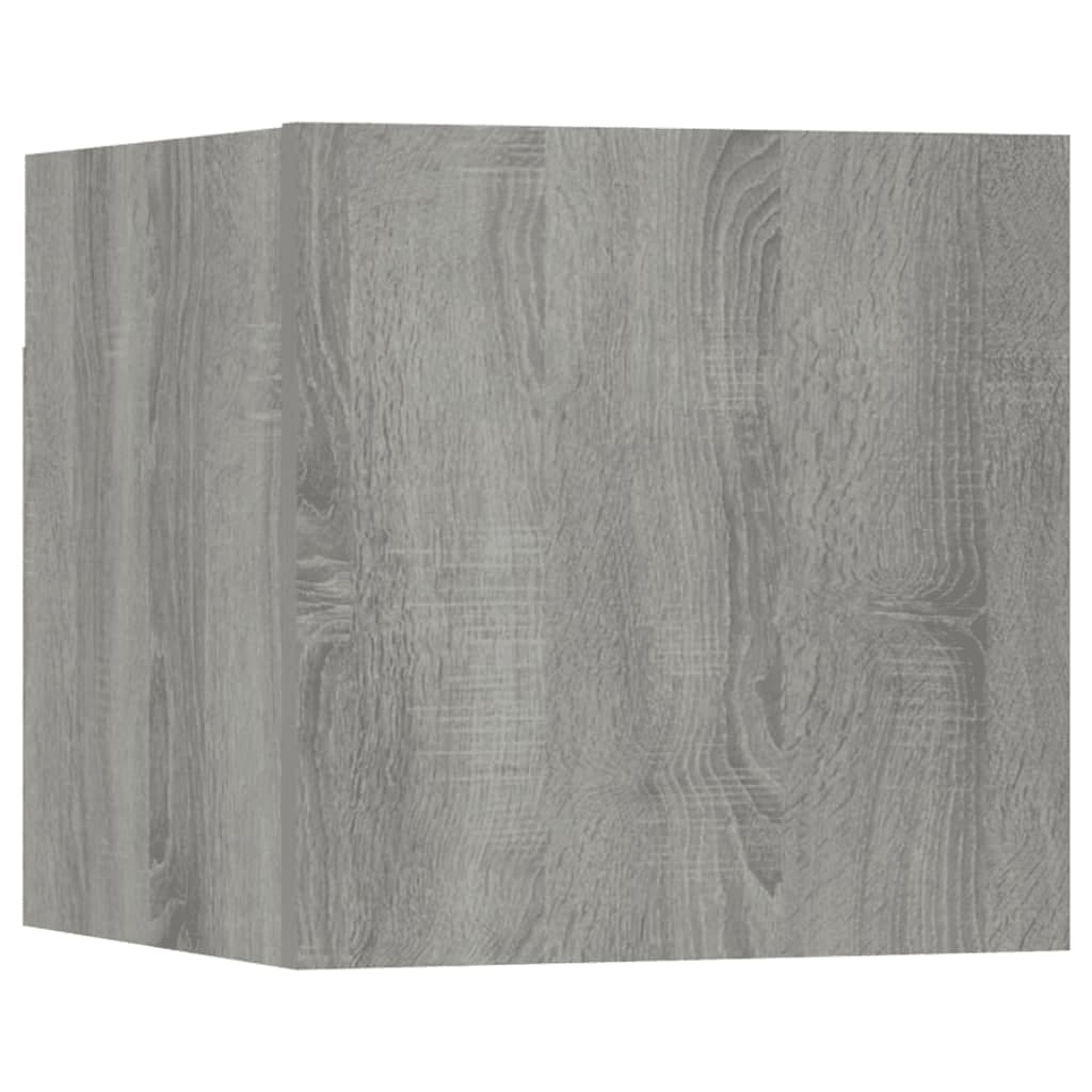 vidaXL Ensemble de meubles TV 8 pcs Gris Sonoma Aggloméré