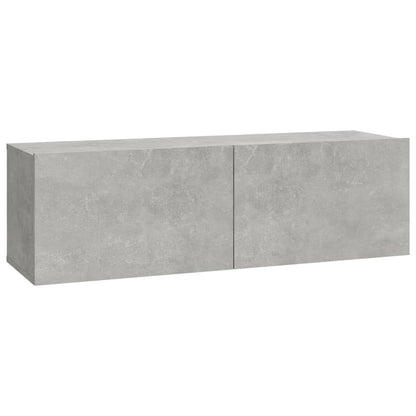 vidaXL Meuble TV 8 pcs Gris béton Aggloméré