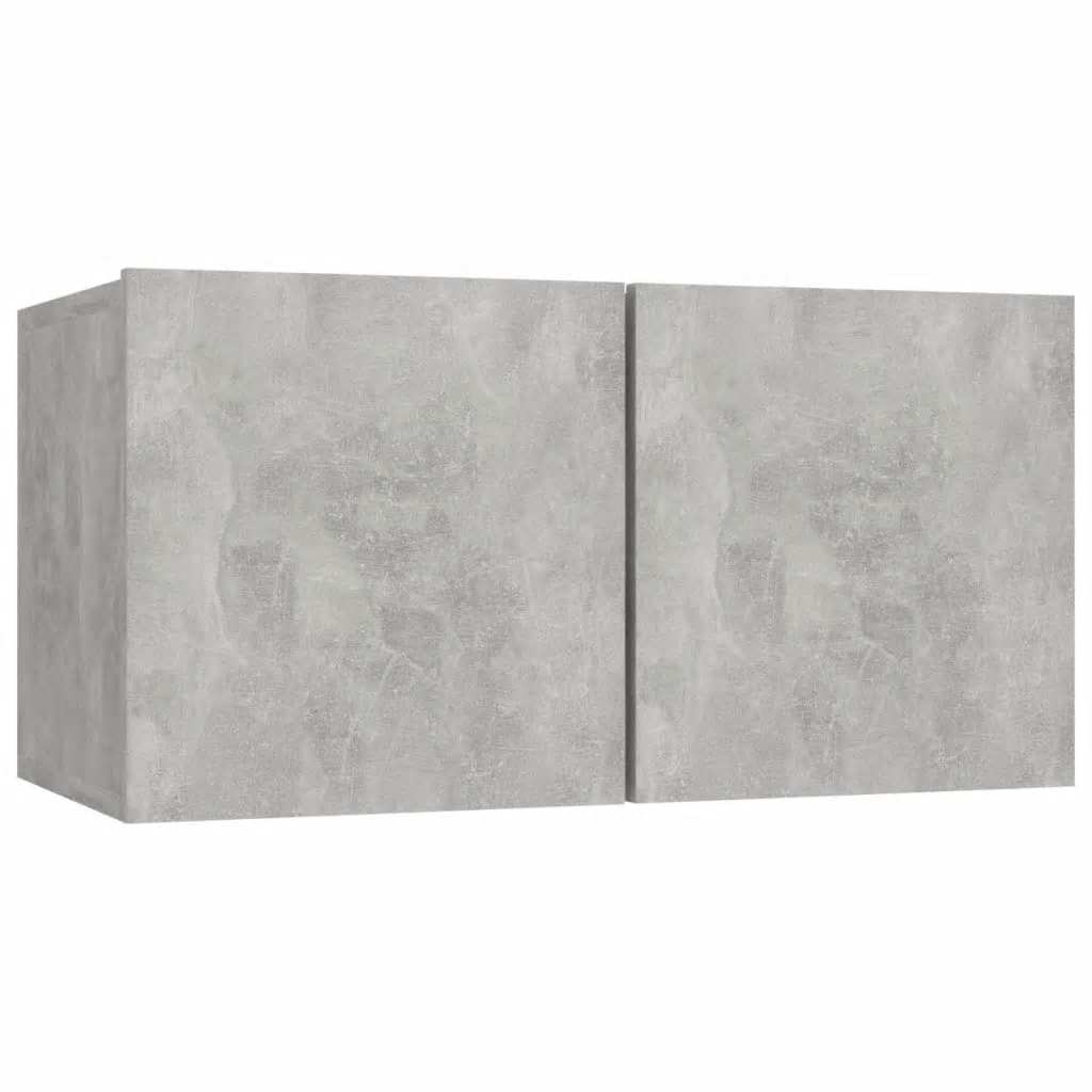 vidaXL Meuble TV 5 pcs Gris béton Aggloméré
