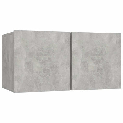 vidaXL Meuble TV 5 pcs Gris béton Aggloméré